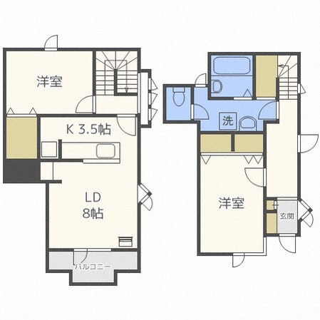 テラス51の物件間取画像